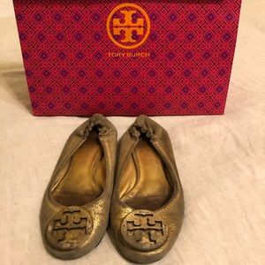 Tory Burch Minnie Leather Ballet Flats